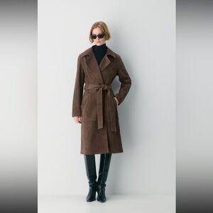 Babaton Rich Brown Trench Coat